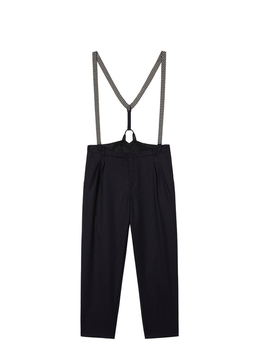 Pants / JNBY Retro Style Cropped Bib Pants