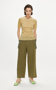 Pants / JNBY Soft High Rise Straight Leg Overalls (100% Linen)