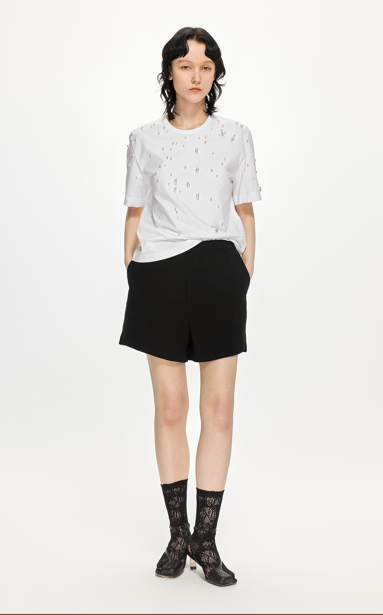 Shorts / JNBY Loose Fit Solid Shorts