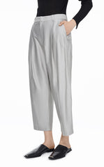 Pants / JNBY Solid Straight Cropped Pants (100% Cotton)