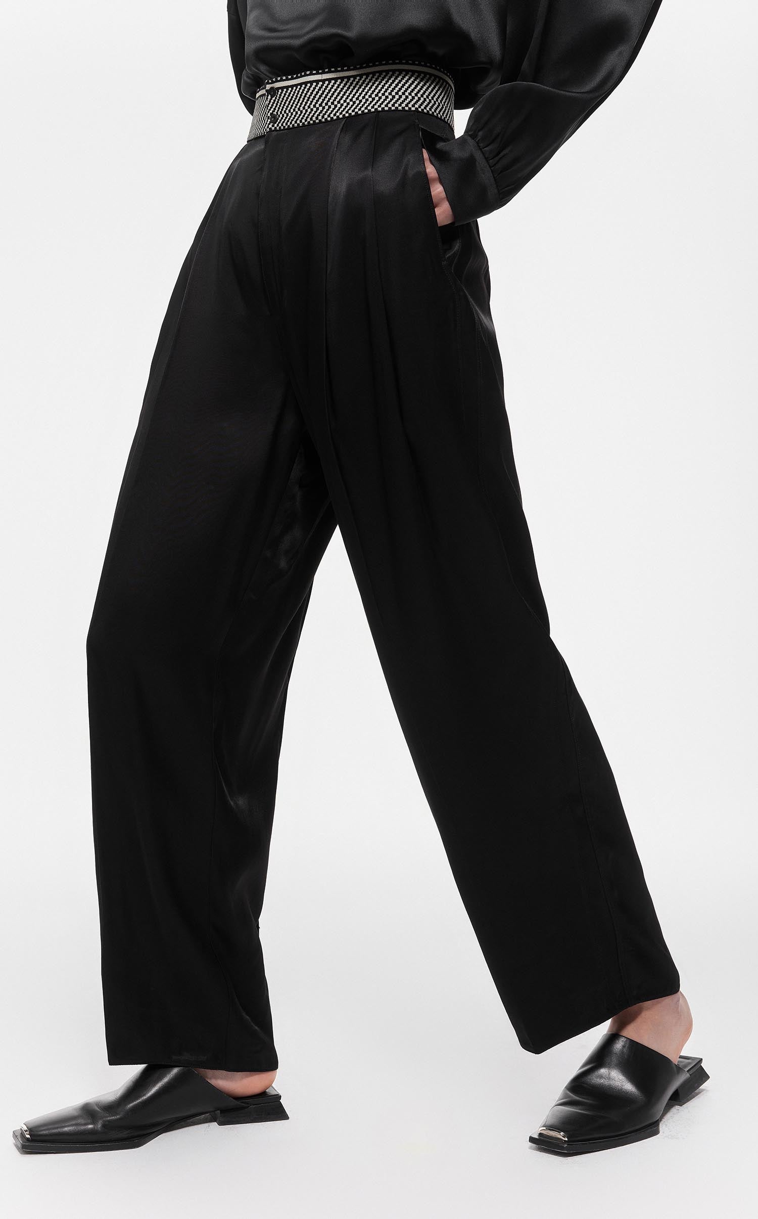 Pants / JNBY Silky Smooth High Rise Casual Trousers