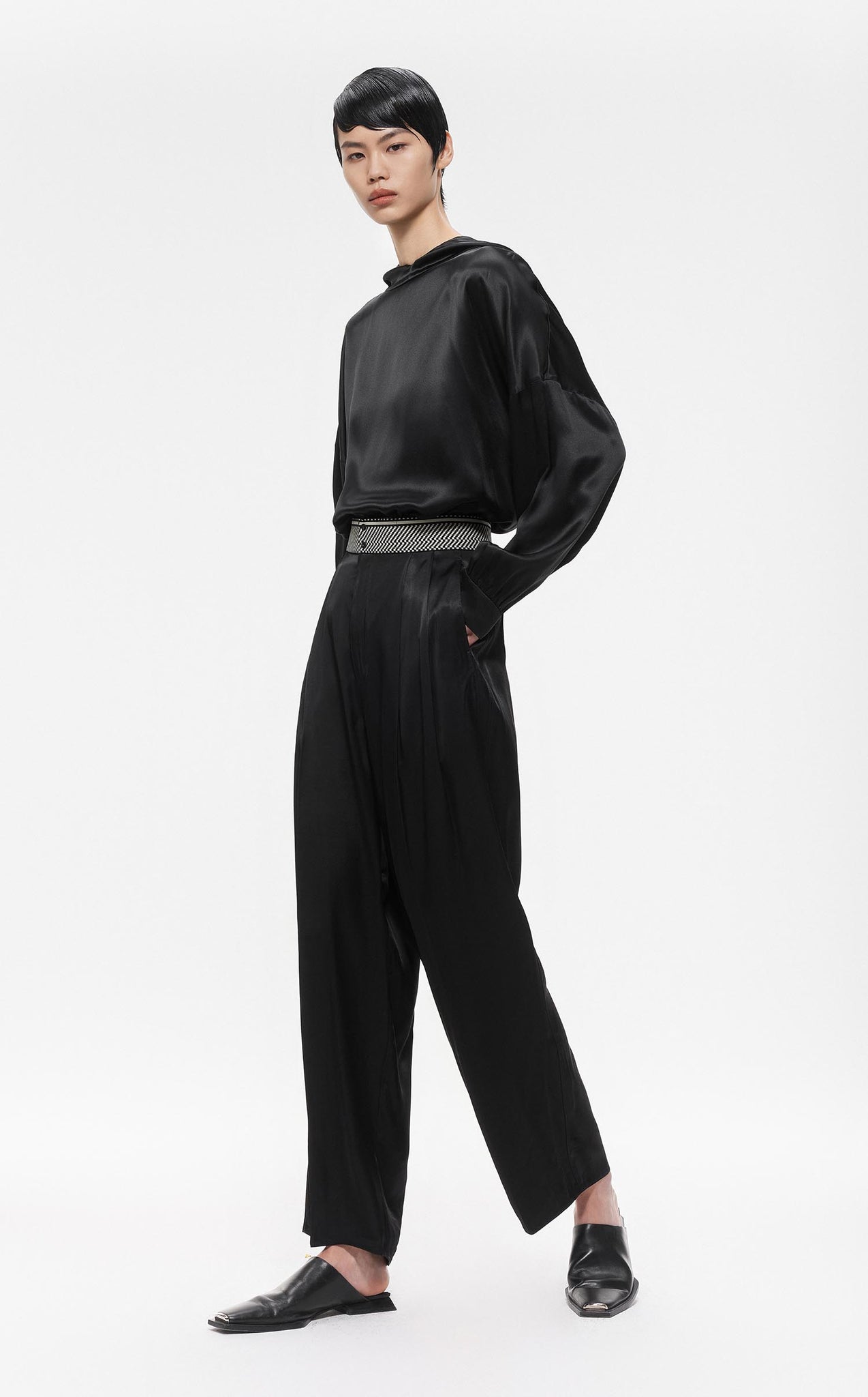 Pants / JNBY Silky Smooth High Rise Casual Trousers