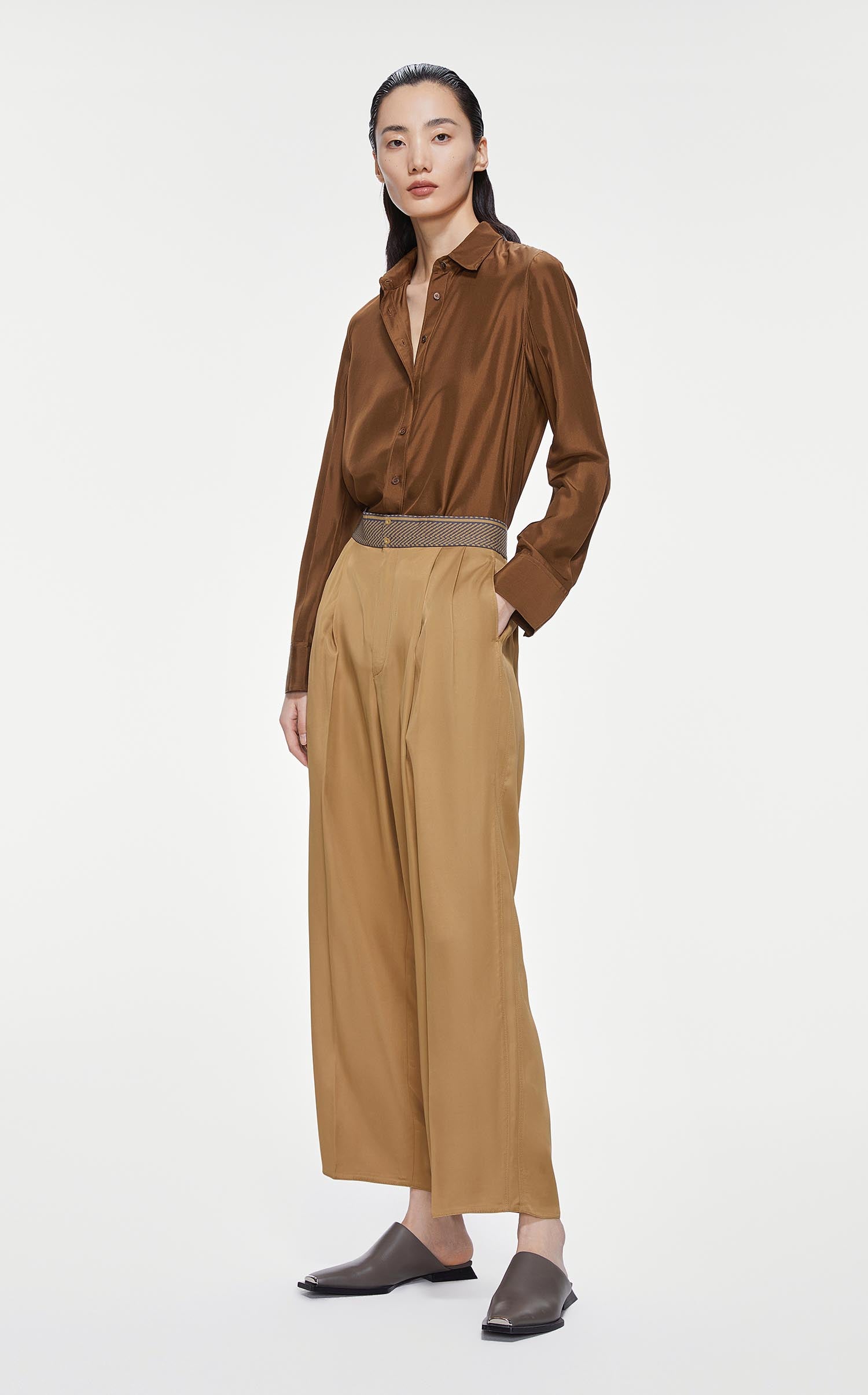 Pants / JNBY Silky Smooth High Rise Casual Trousers