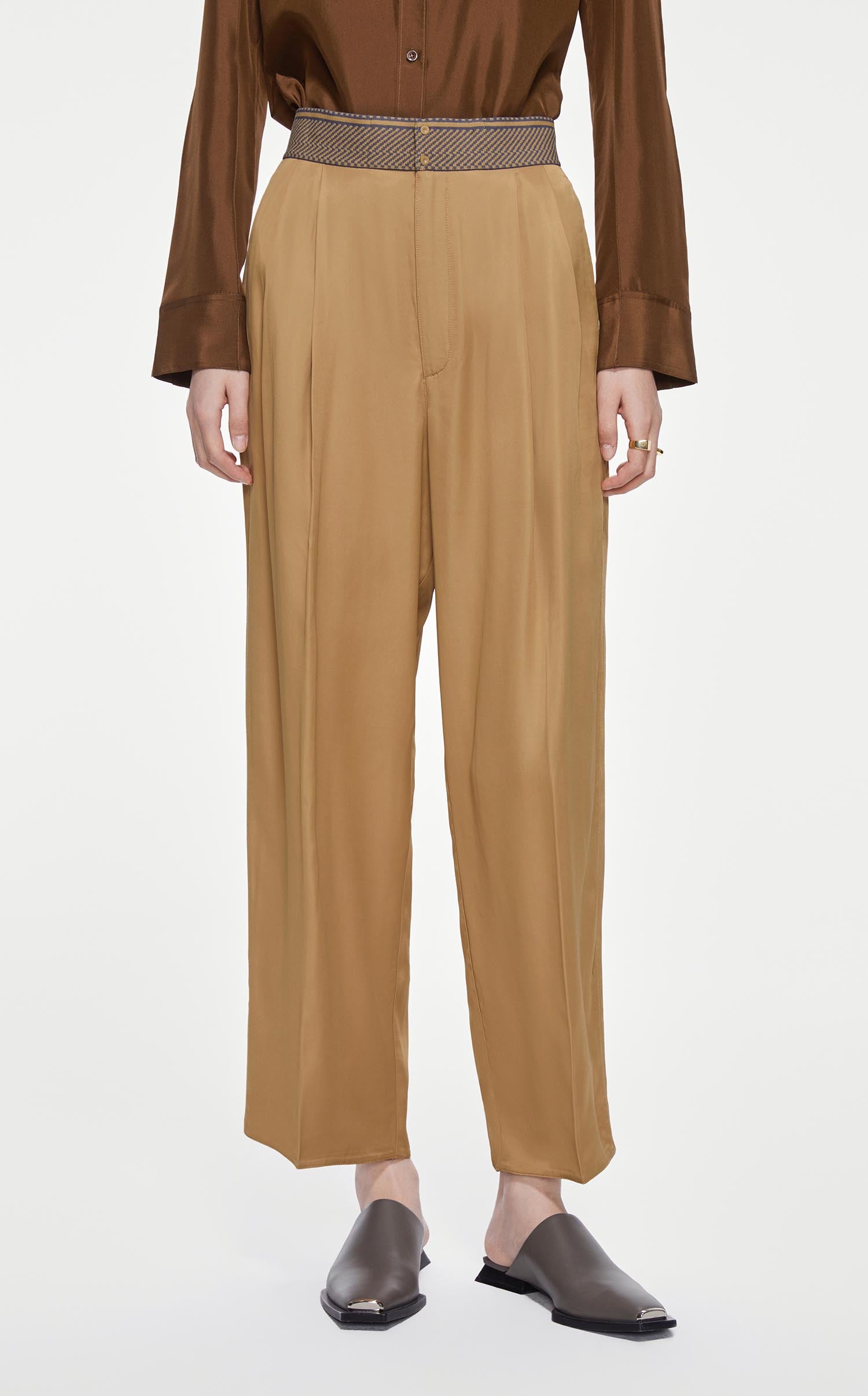 Pants / JNBY Silky Smooth High Rise Casual Trousers