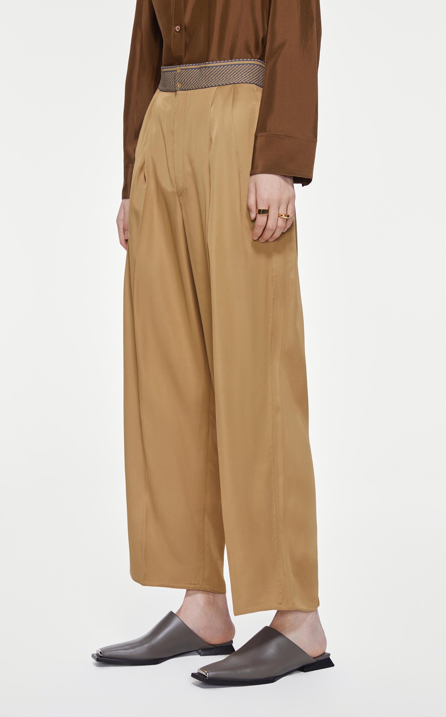 Pants / JNBY Silky Smooth High Rise Casual Trousers