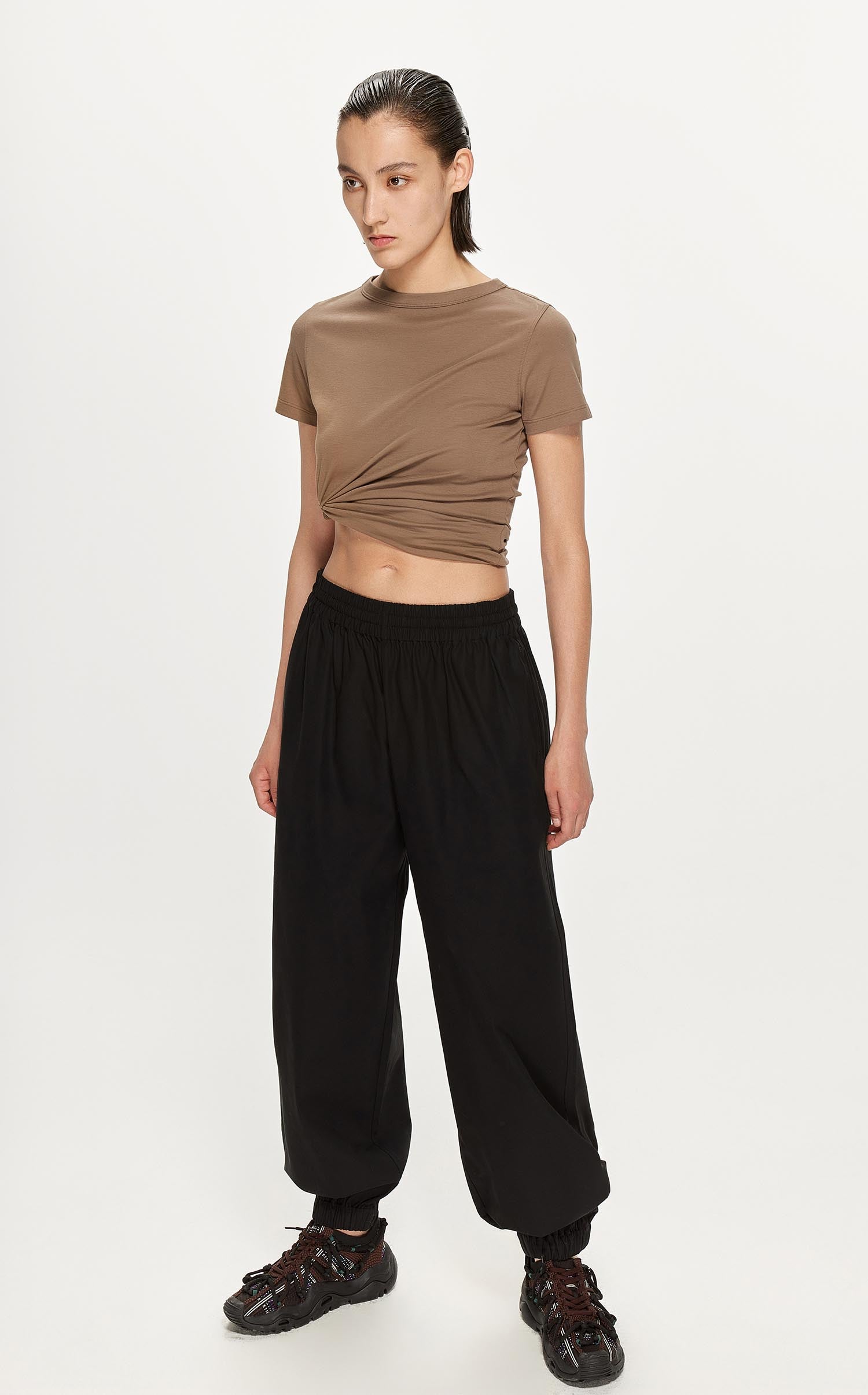 Pants / JNBY Loose Fit Solid Pants (100% Cotton)