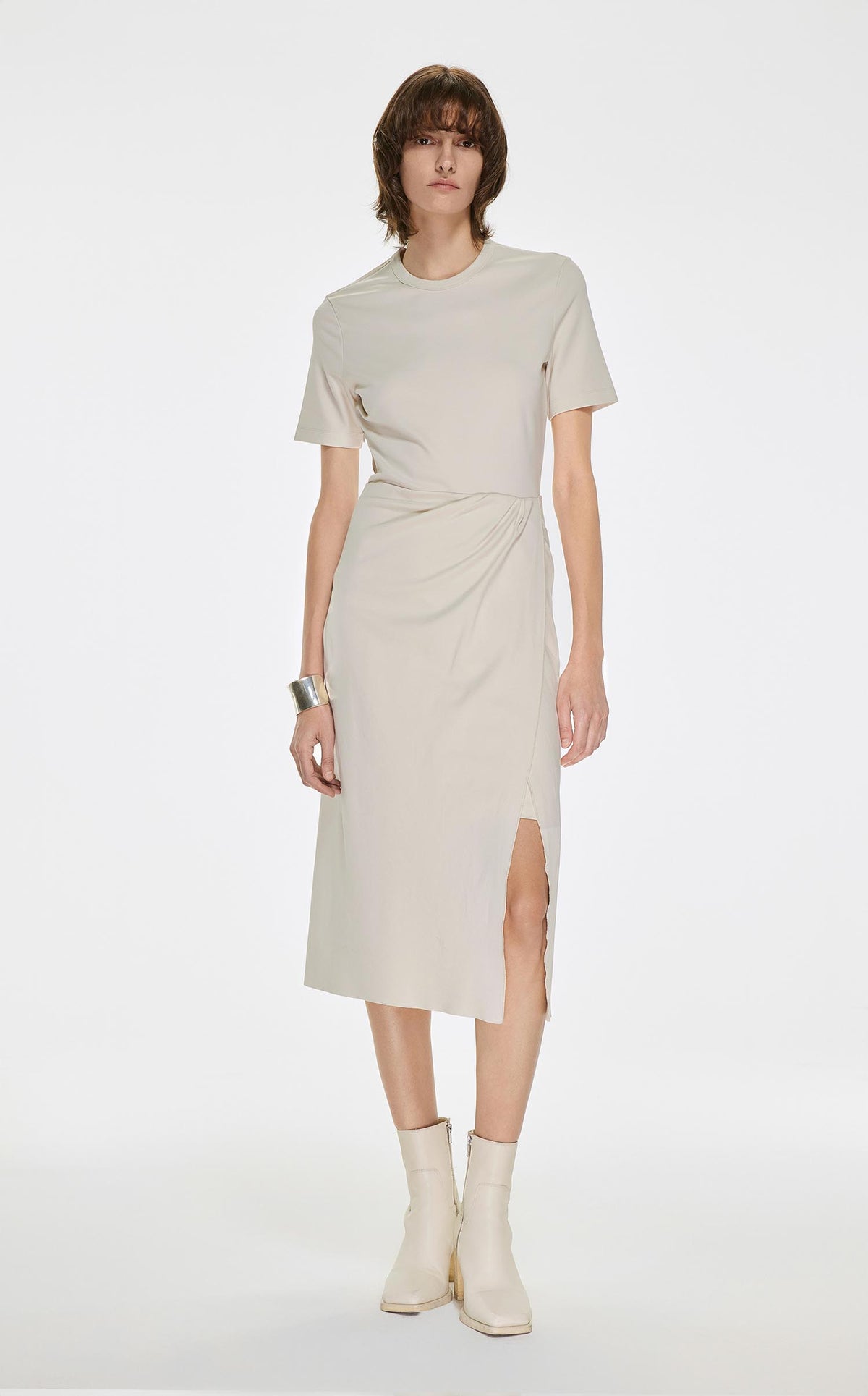 Dresses / JNBY Solid Short Sleeve Dress