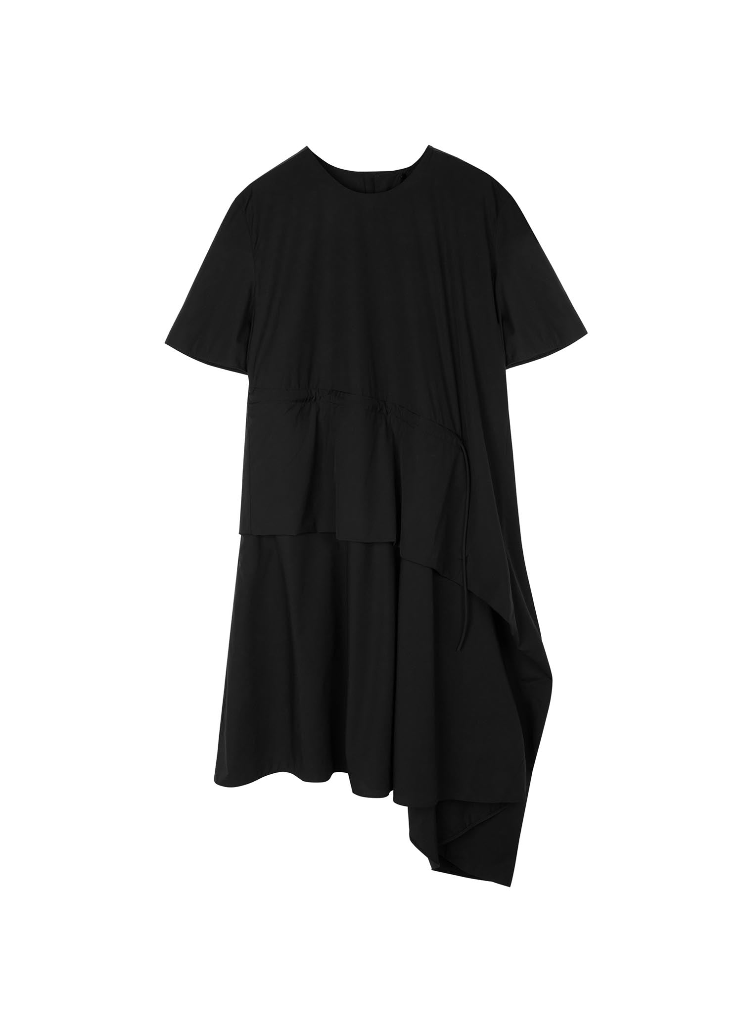 Dresses / JNBY Crewneck Layered Short Sleeve Dress (100% Cotton)