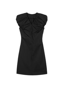 Dresses / JNBY Ruffled Shoulder V-Neck Sleeveless Dress