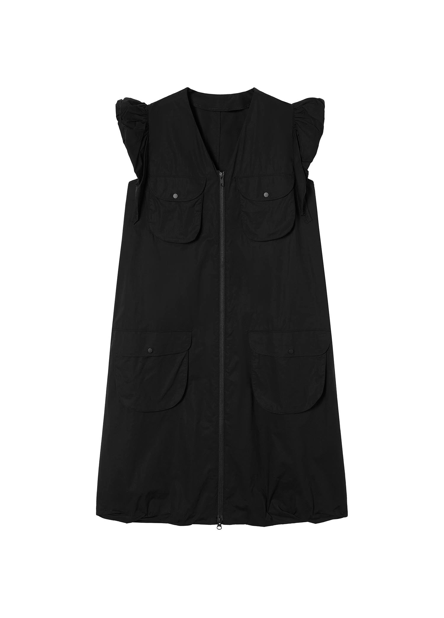 Dresses / JNBY Solid Zip-Up Sleeveless Dress (100% Cotton)