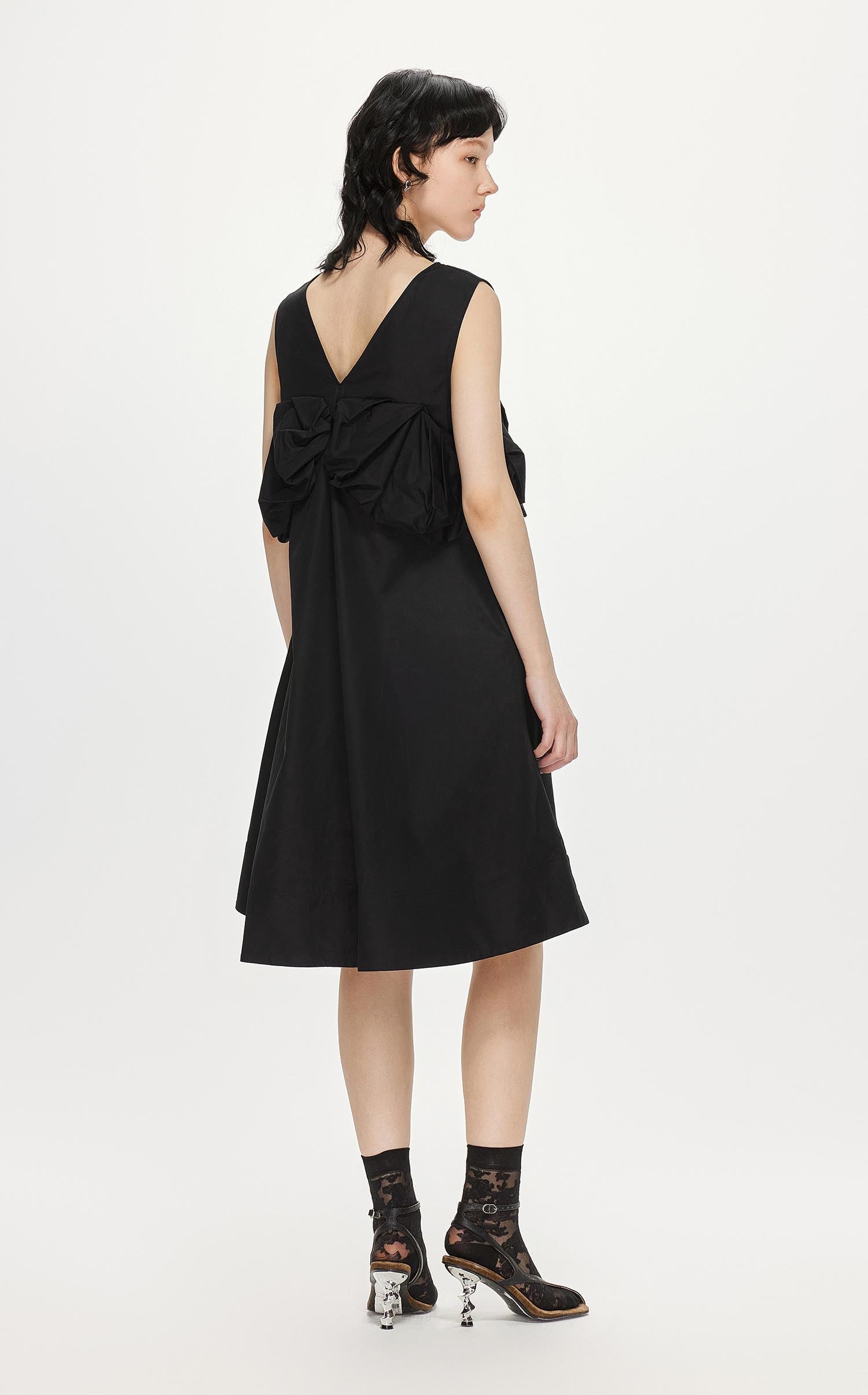 Dresses / JNBY Solid A-Line Sleeveless Dress (100% Cotton)