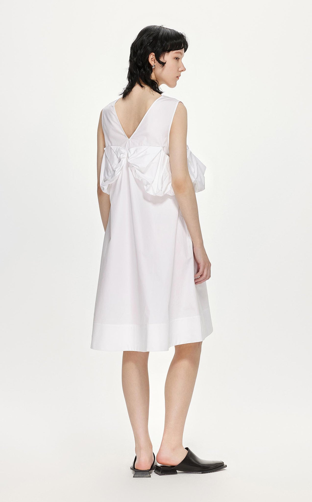 Dresses / JNBY Solid A-Line Sleeveless Dress (100% Cotton)