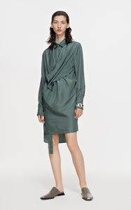 Dresses / JNBY Long-Sleeved Wrap Waist Shirt Dress