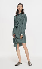 Dresses / JNBY Long-Sleeved Wrap Waist Shirt Dress