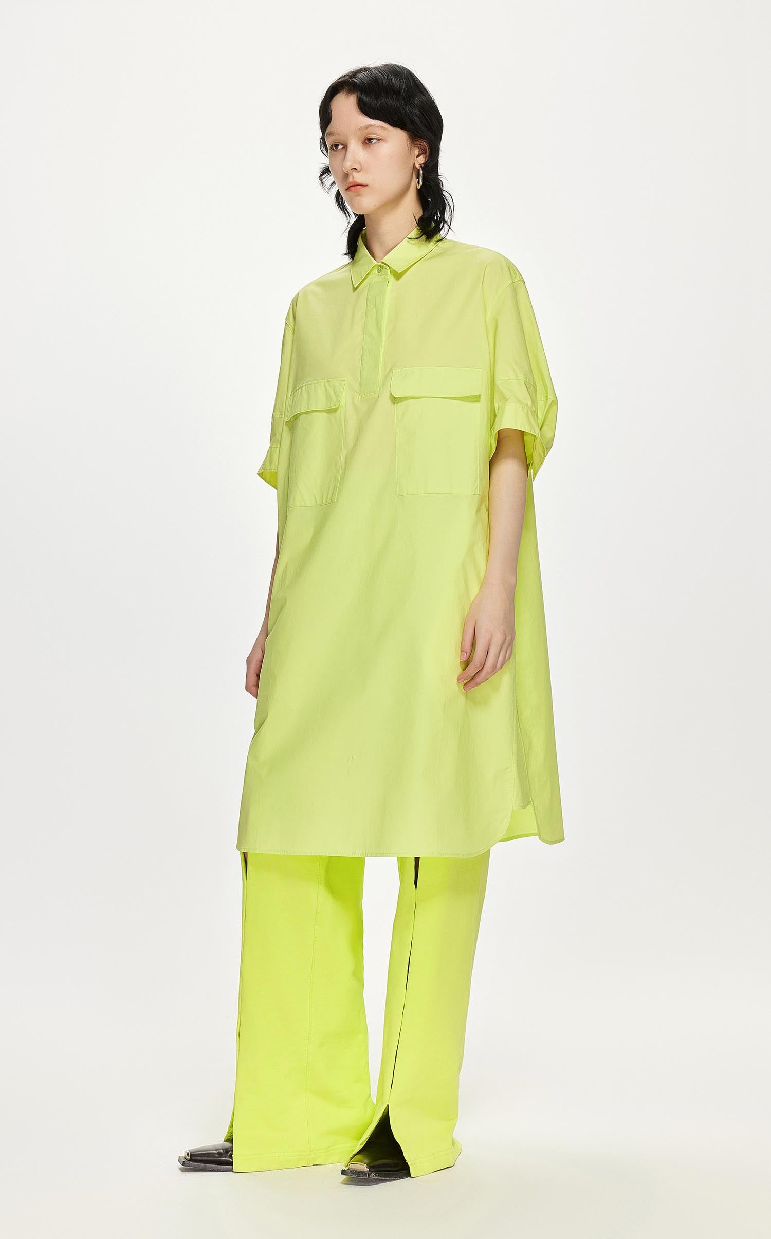 Dresses / JNBY Oversize Short Sleeve Shirt Dress