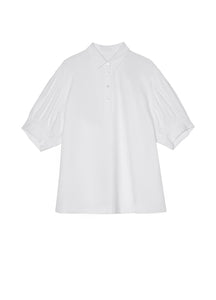 T-Shirt / JNBY Loose Fit Short Sleeve Polo Shirt (100% Cotton)