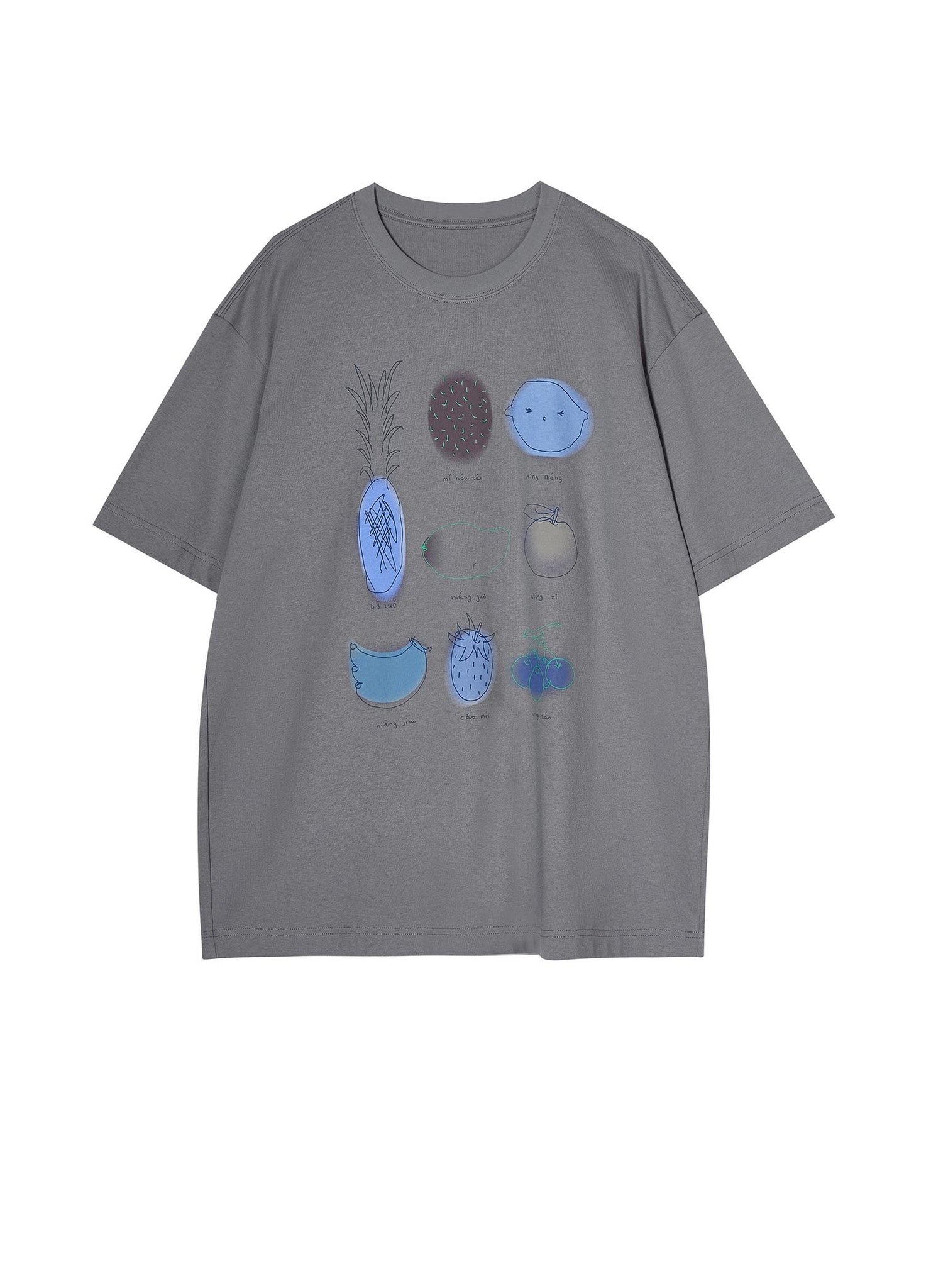 T-Shirt / JNBY Loose Fit Fruit Print T-Shirt (100% Cotton)