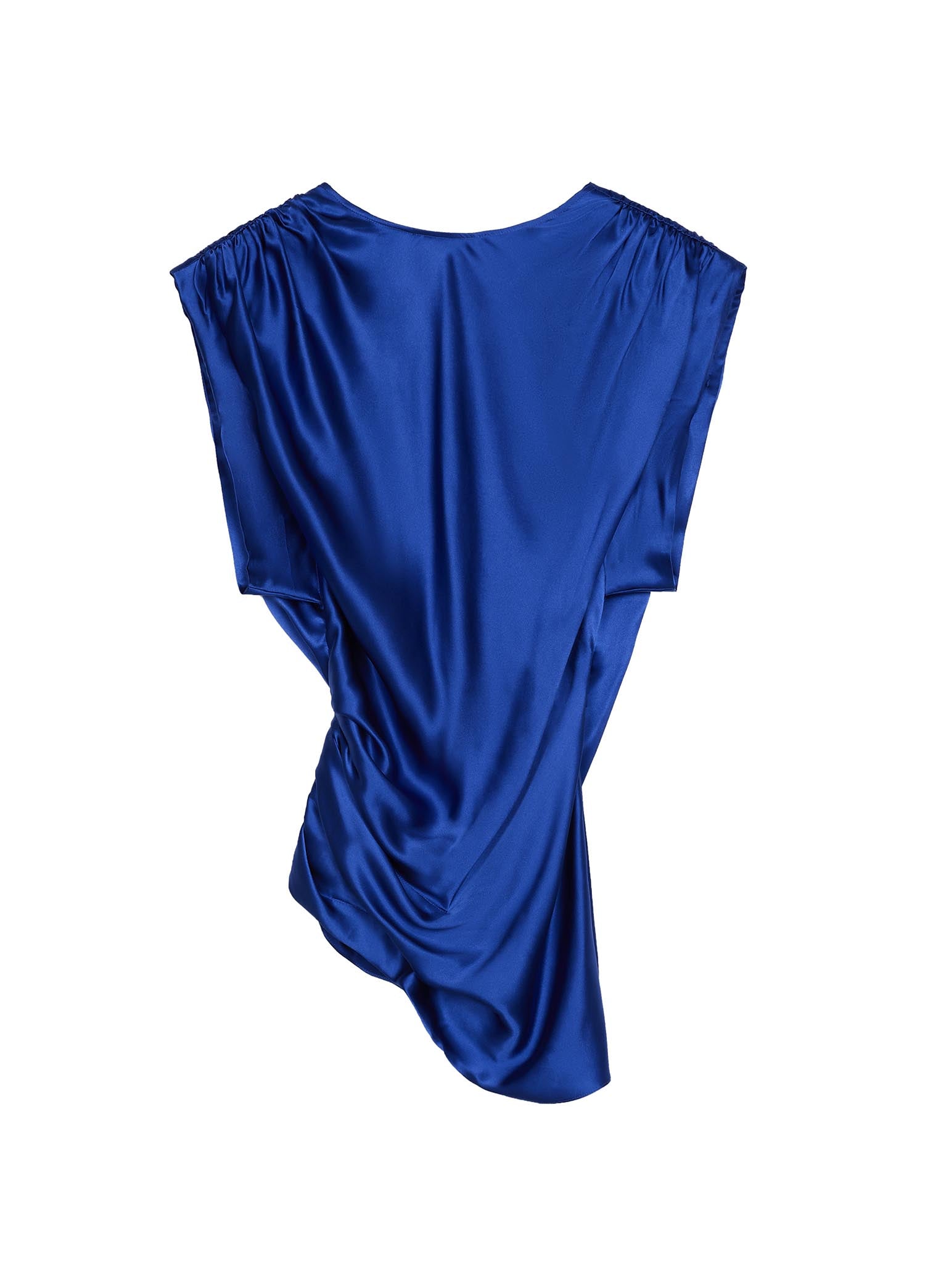 Shirt / JNBY Asymmetric Pure Silk Sleeveless Top (100% Silk)