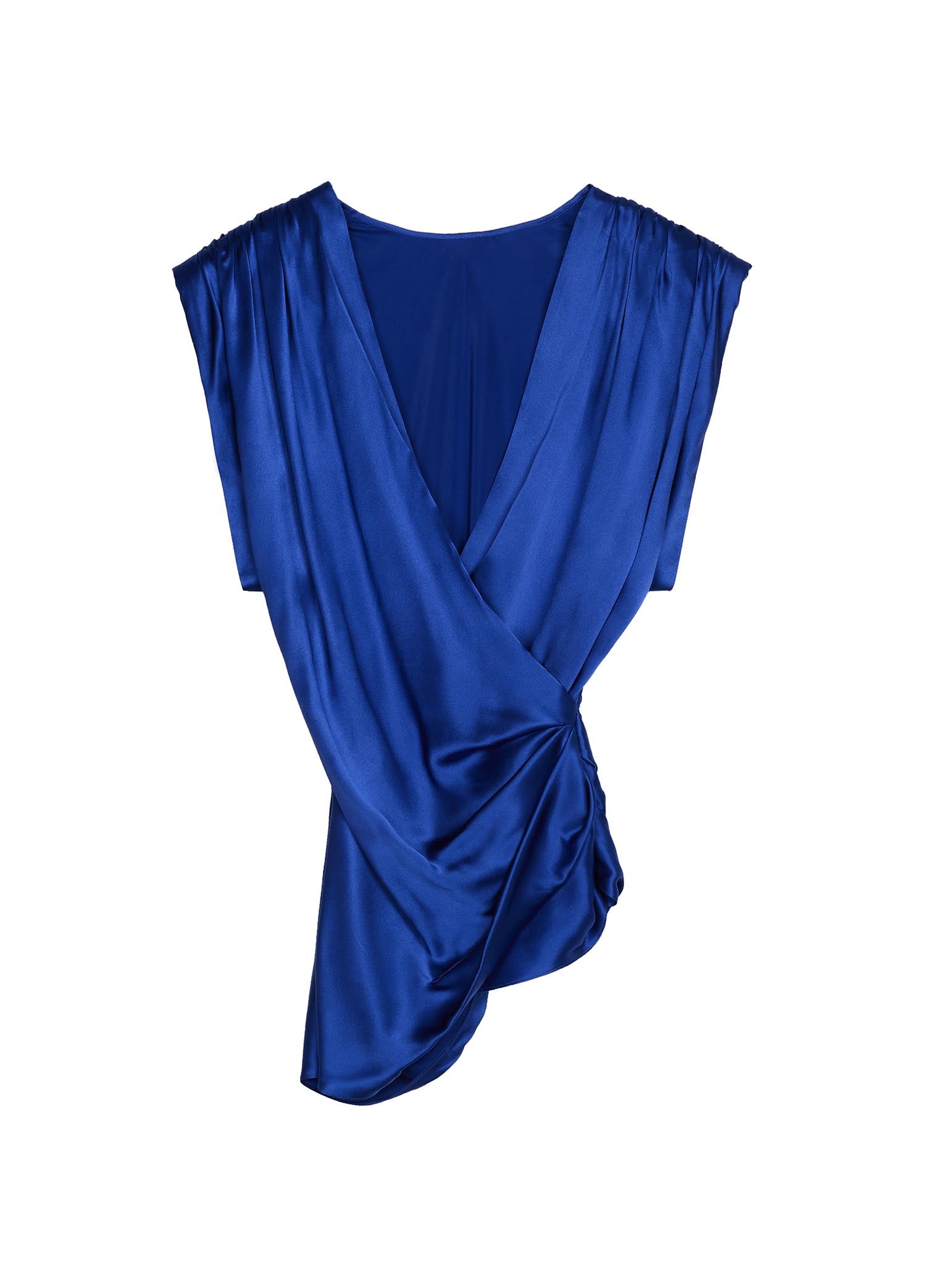 Shirt / JNBY Asymmetric Pure Silk Sleeveless Top (100% Silk)