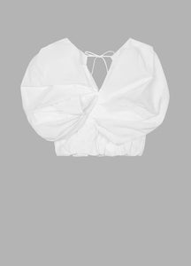 Shirt / JNBY Solid Asymmetric V-Neck Sleeveless Top (100% Cotton)