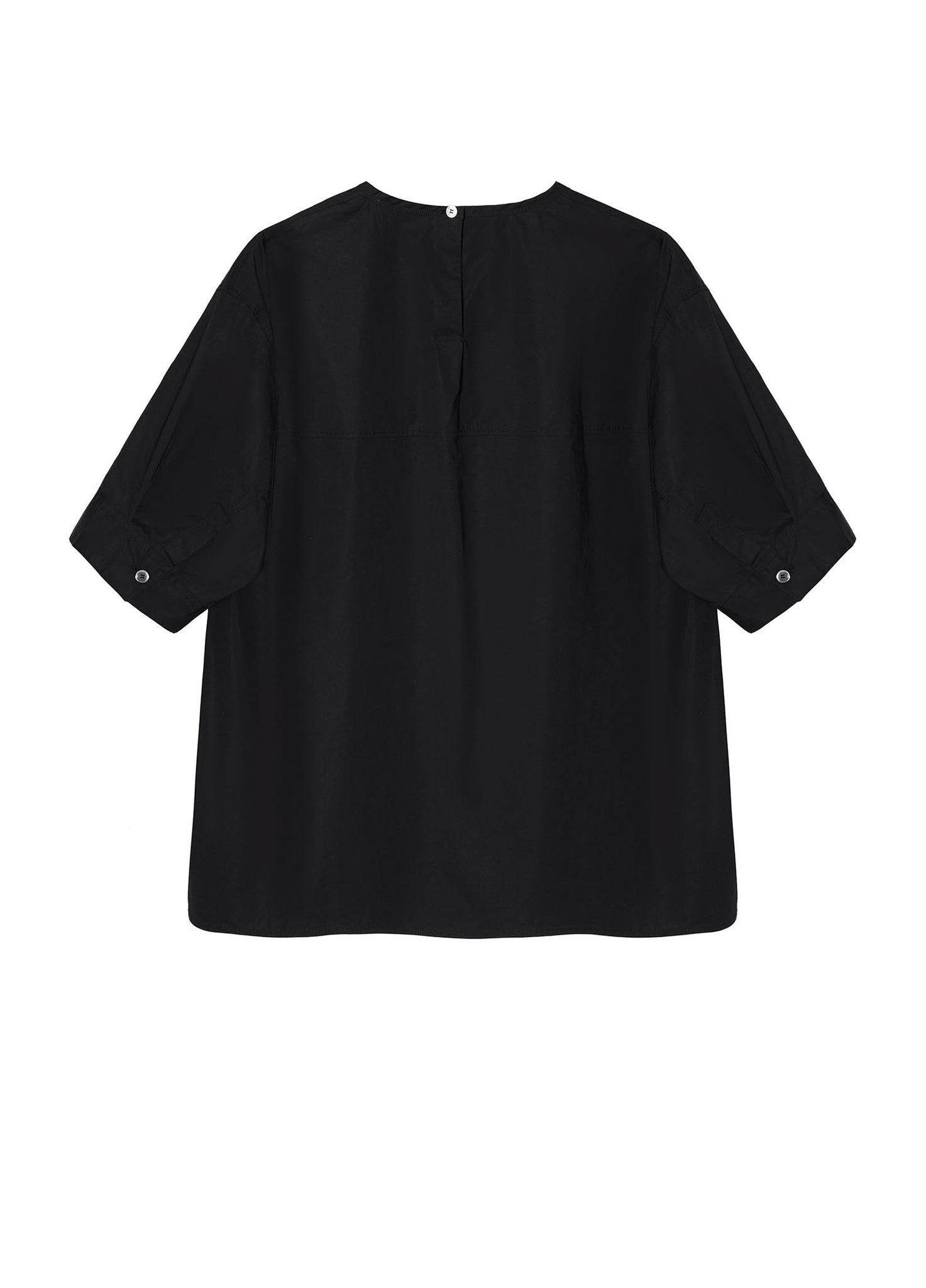 Shirt / JNBY Loose Fit Solid Crewneck Short Sleeve Top