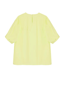 Shirt / JNBY Loose Fit Solid Crewneck Short Sleeve Top