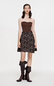 Skirt / JNBY Linen Print Skirt