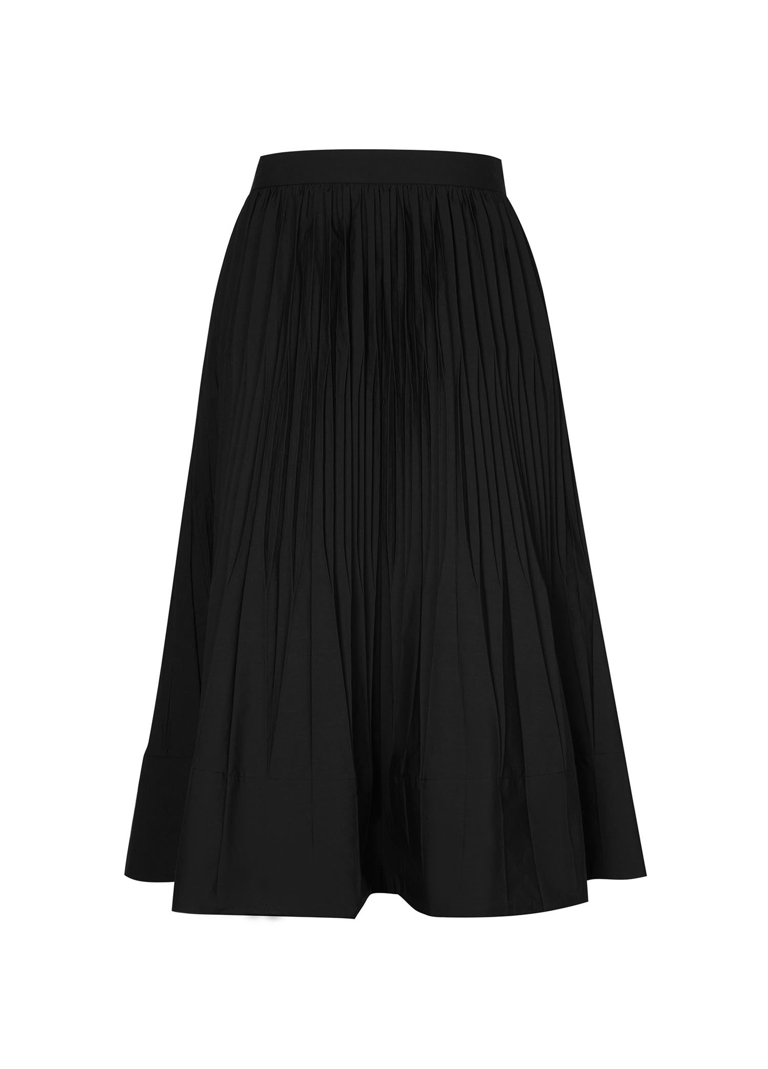 Skirt / JNBY Elasticated Waist Pleated Maxi Skirt