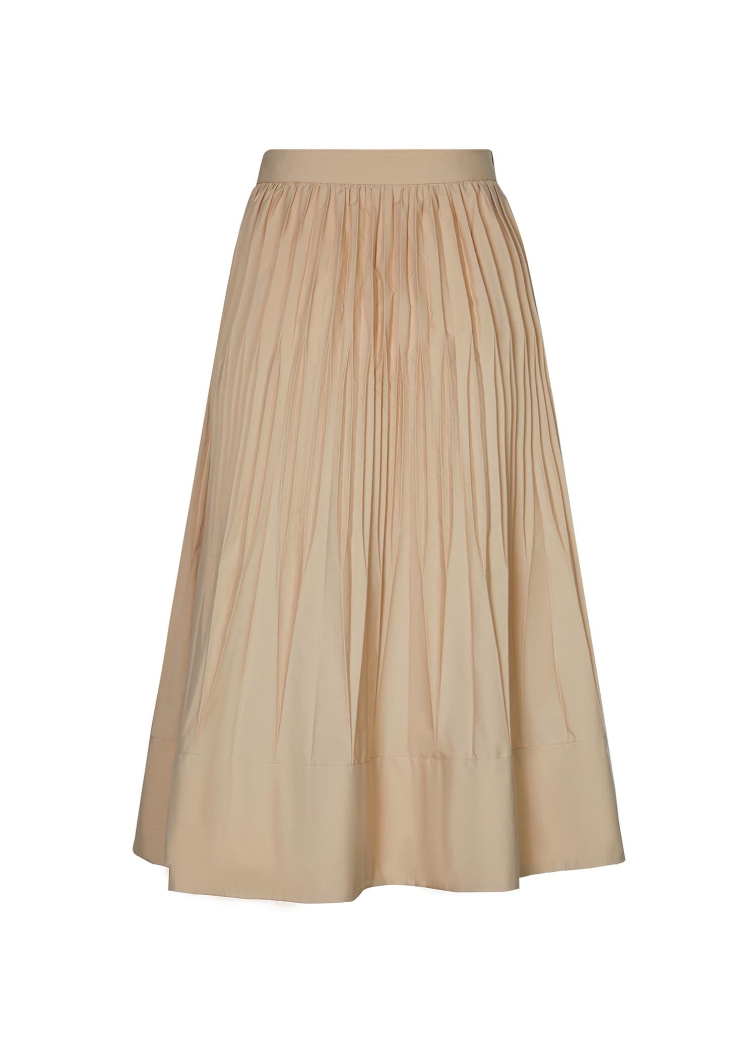 Skirt / JNBY Elasticated Waist Pleated Maxi Skirt