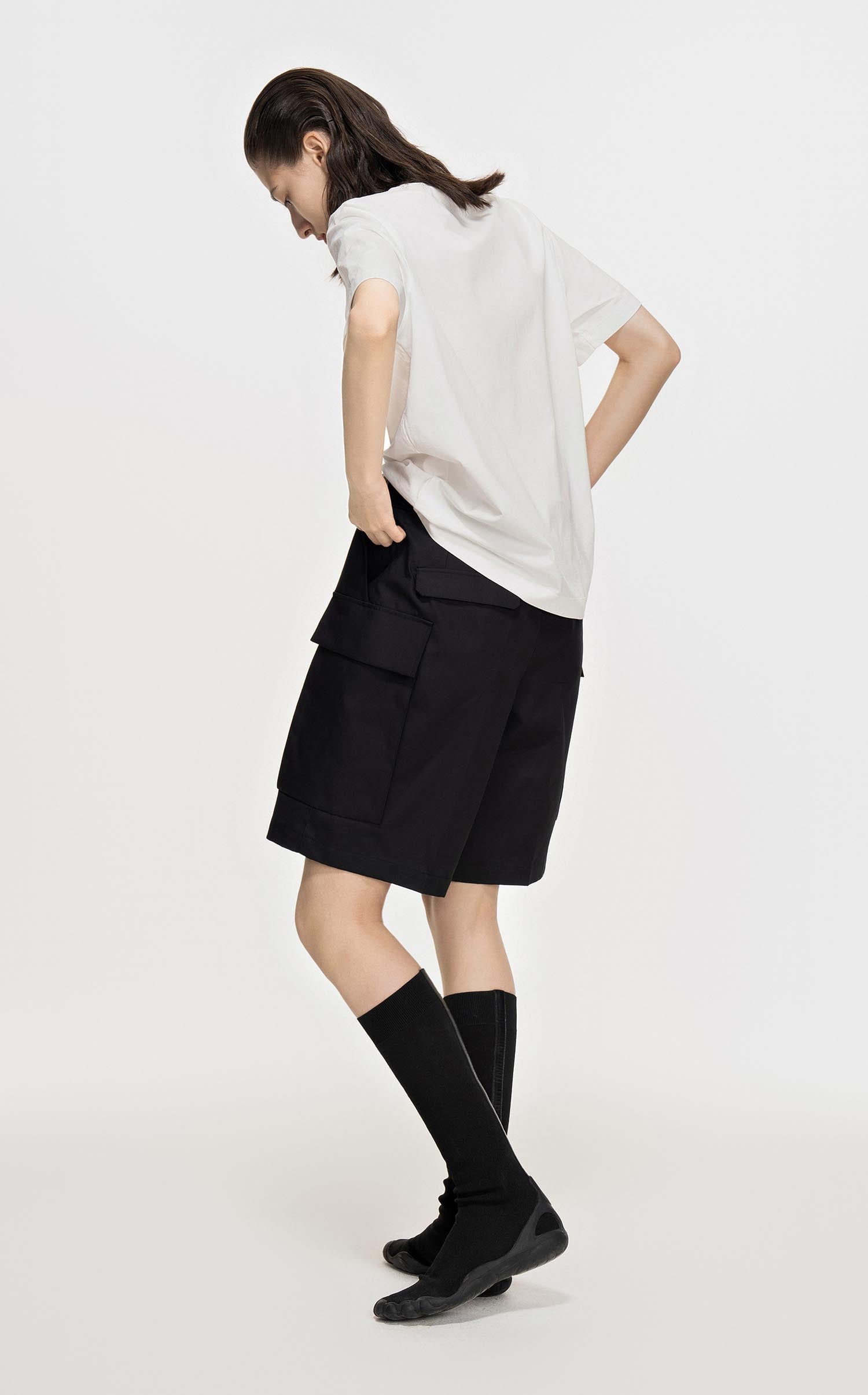 Shorts / JNBY Solid Straight Shorts (100% Cotton)