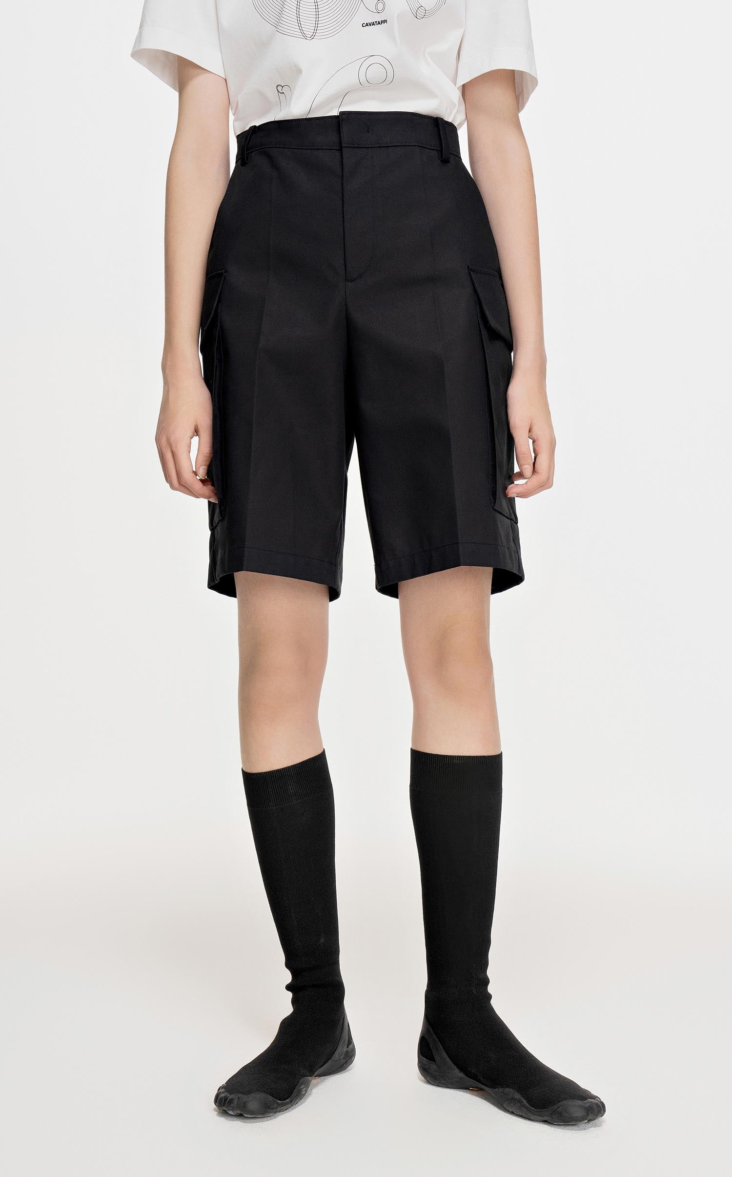 Shorts / JNBY Solid Straight Shorts (100% Cotton)