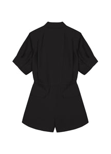 Jumpsuits / JNBY Drawstring Shirt Style Short Sleeve Jumpsuits
