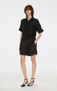 Jumpsuits / JNBY Drawstring Shirt Style Short Sleeve Jumpsuits