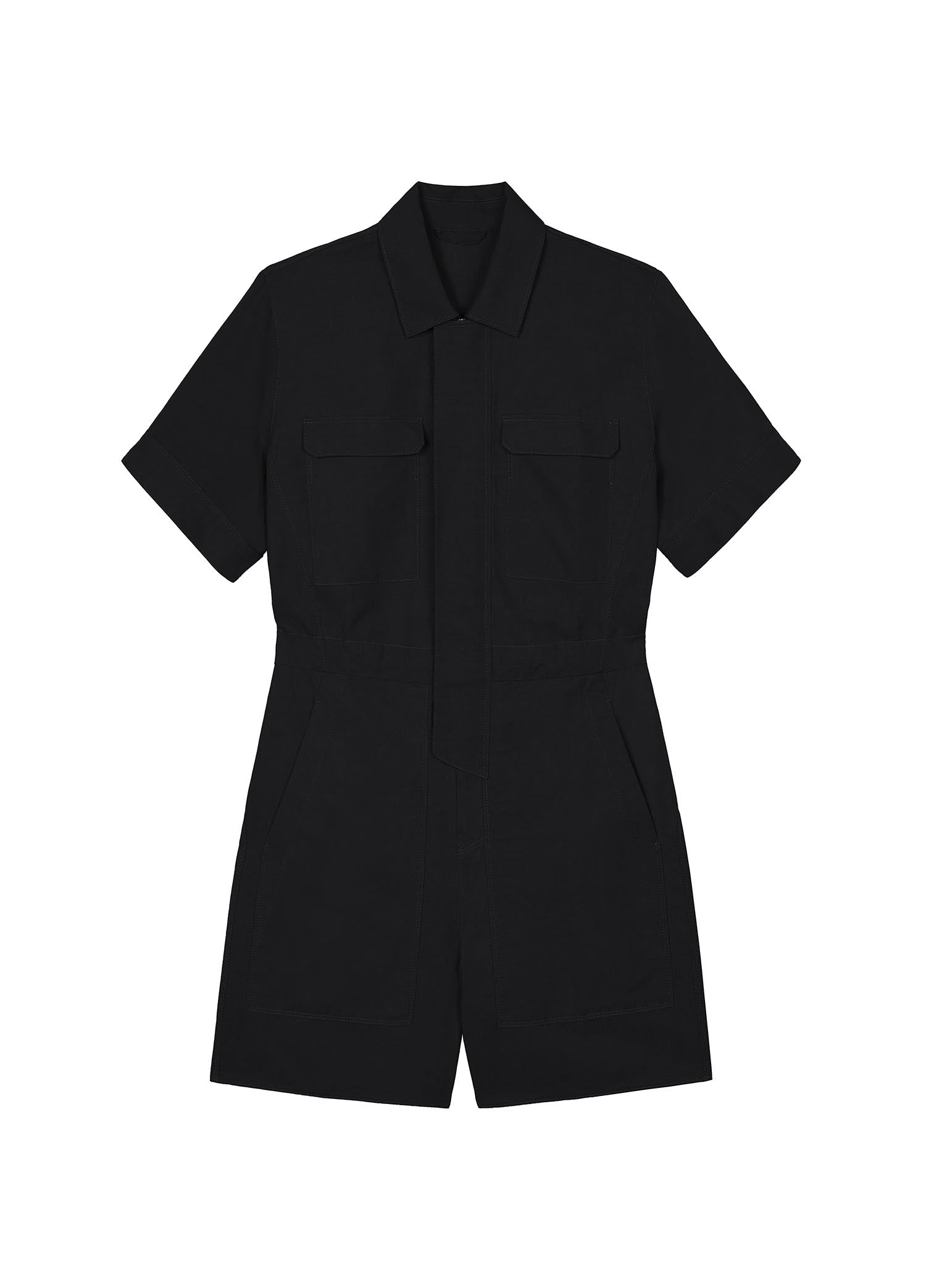 Jumpsuits / JNBY Solid Short Sleeve Jumpsuit