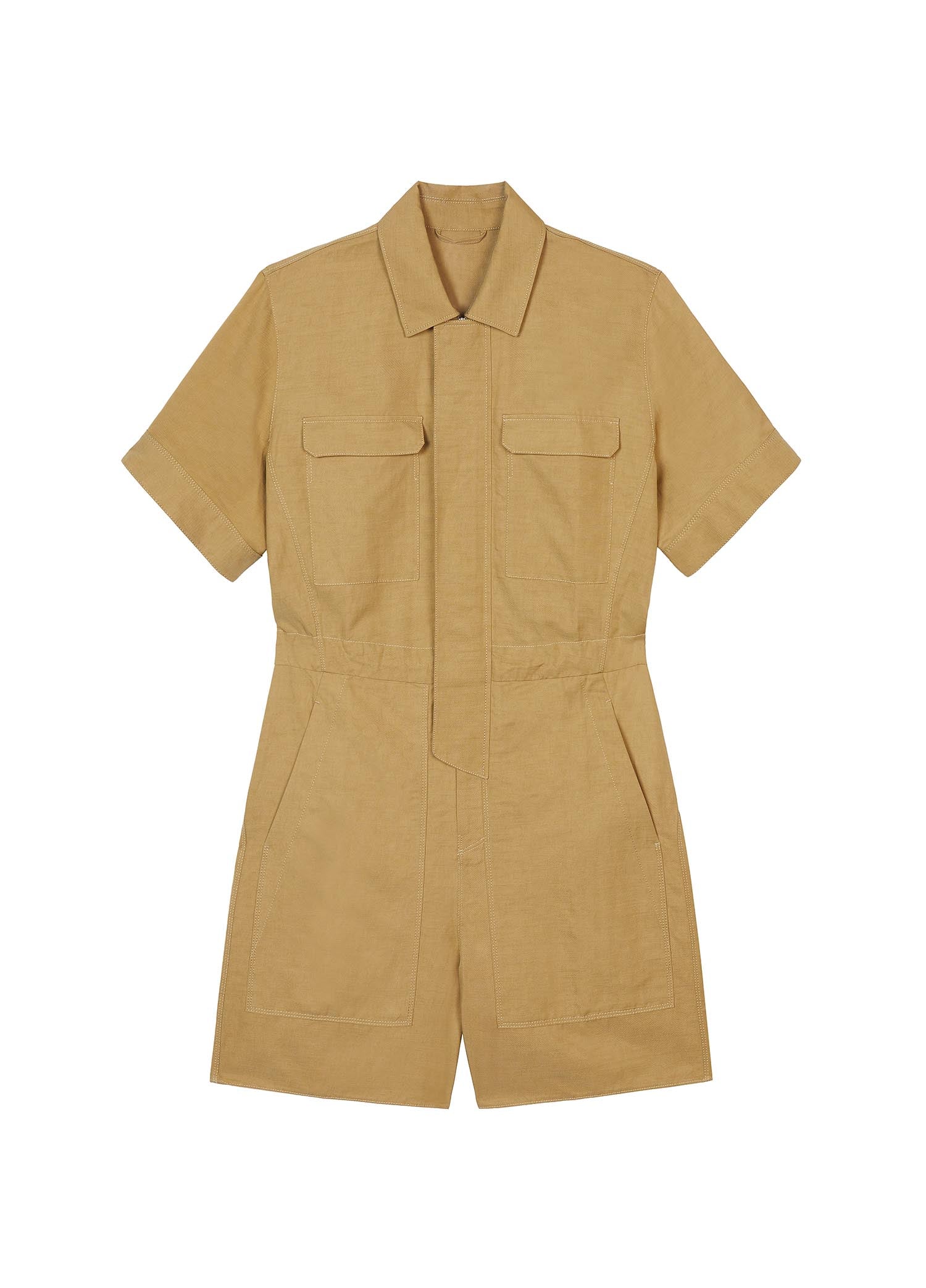 Jumpsuits / JNBY Solid Short Sleeve Jumpsuit