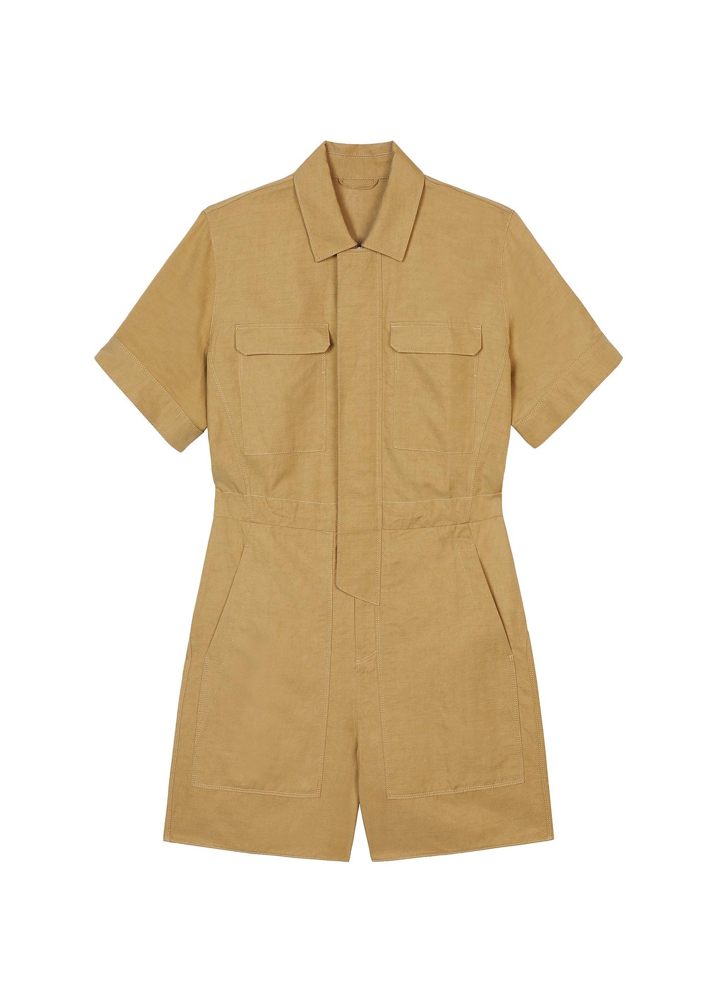Jumpsuits / JNBY Solid Short Sleeve Jumpsuit