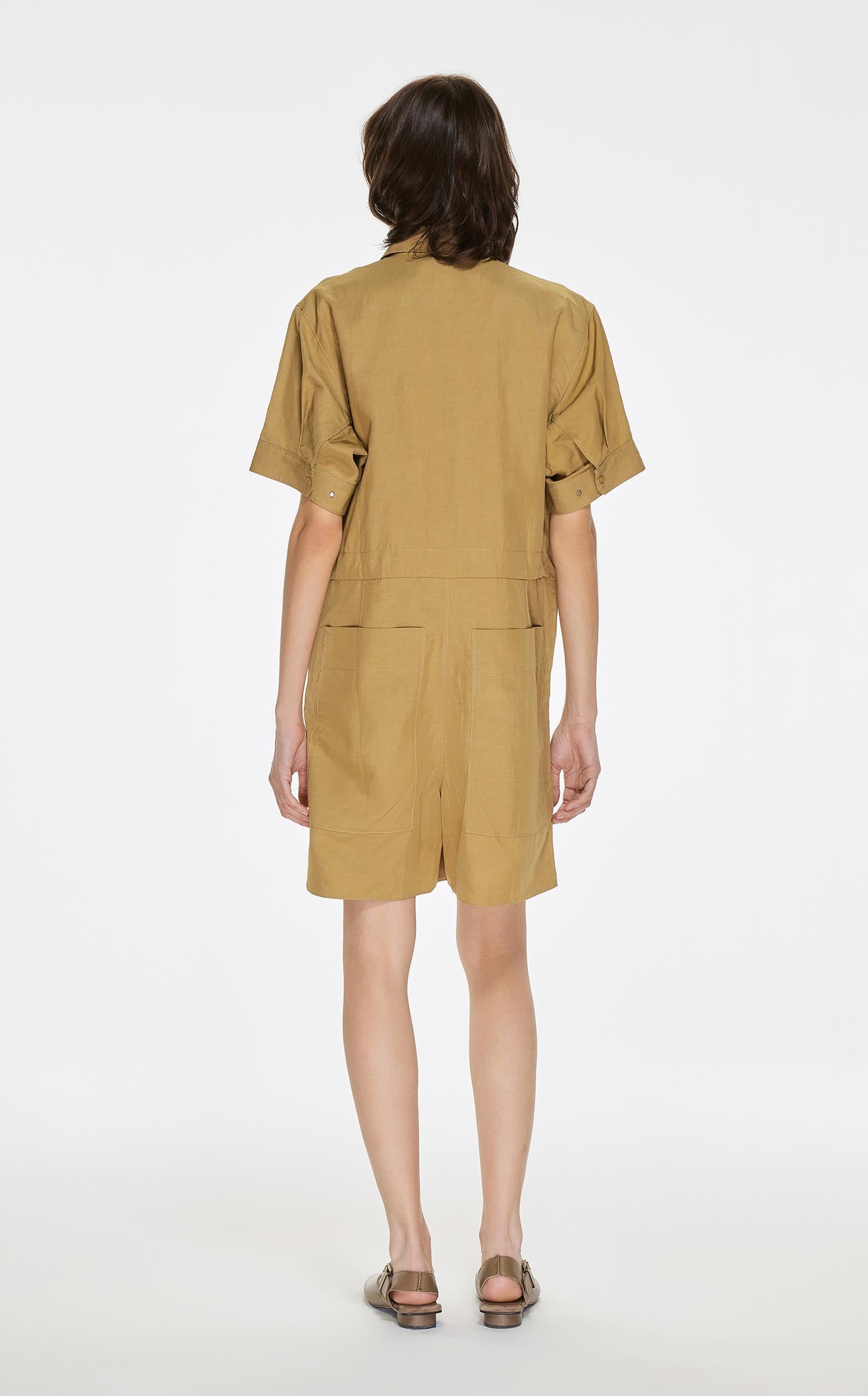 Jumpsuits / JNBY Solid Short Sleeve Jumpsuit