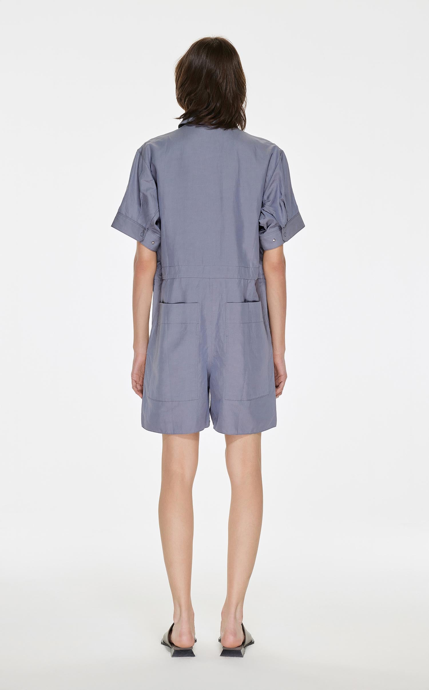 Jumpsuits / JNBY Solid Short Sleeve Jumpsuit