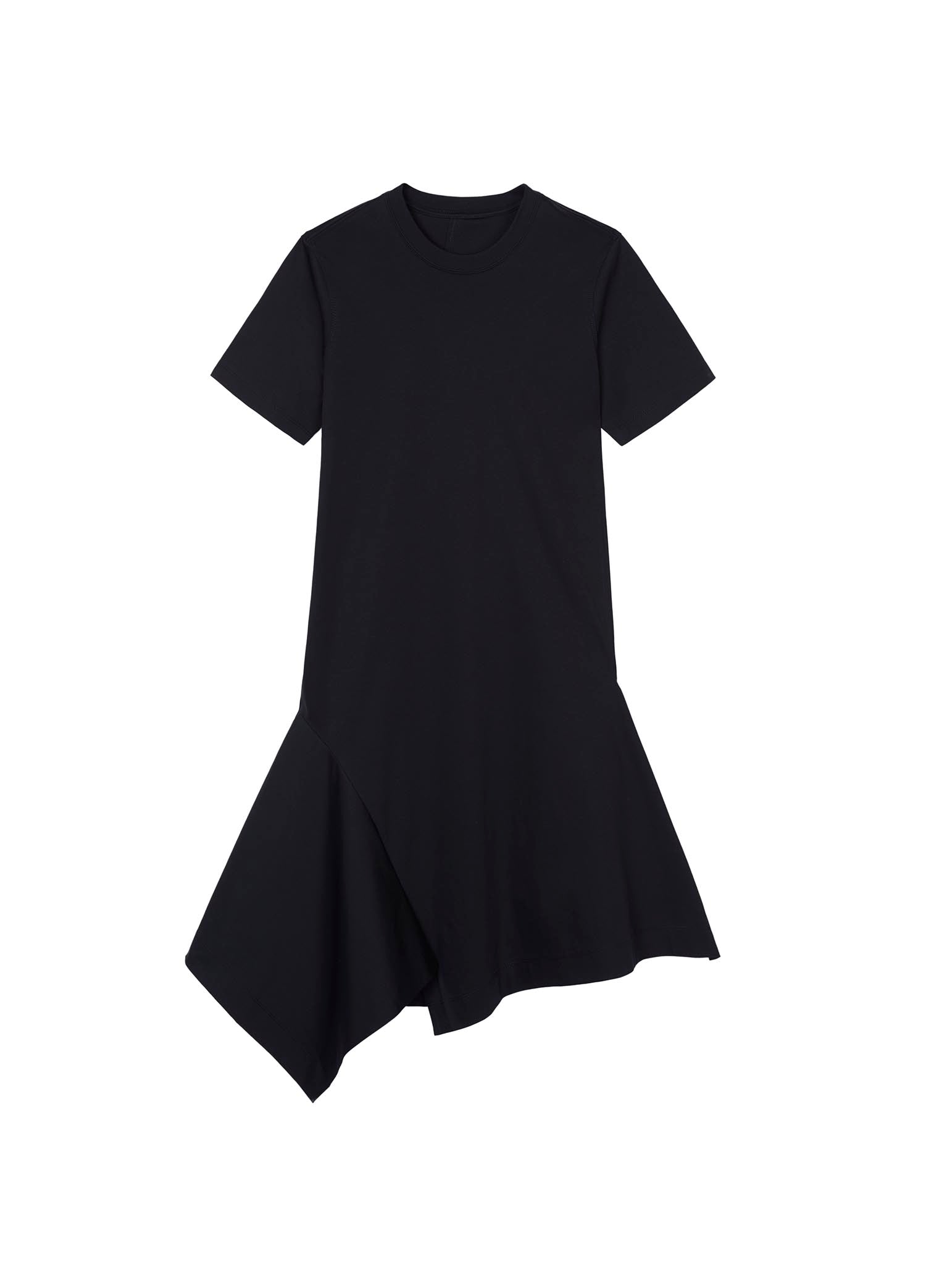 Dresses / JNBY Solid Asymmetric Short Sleeve Dress