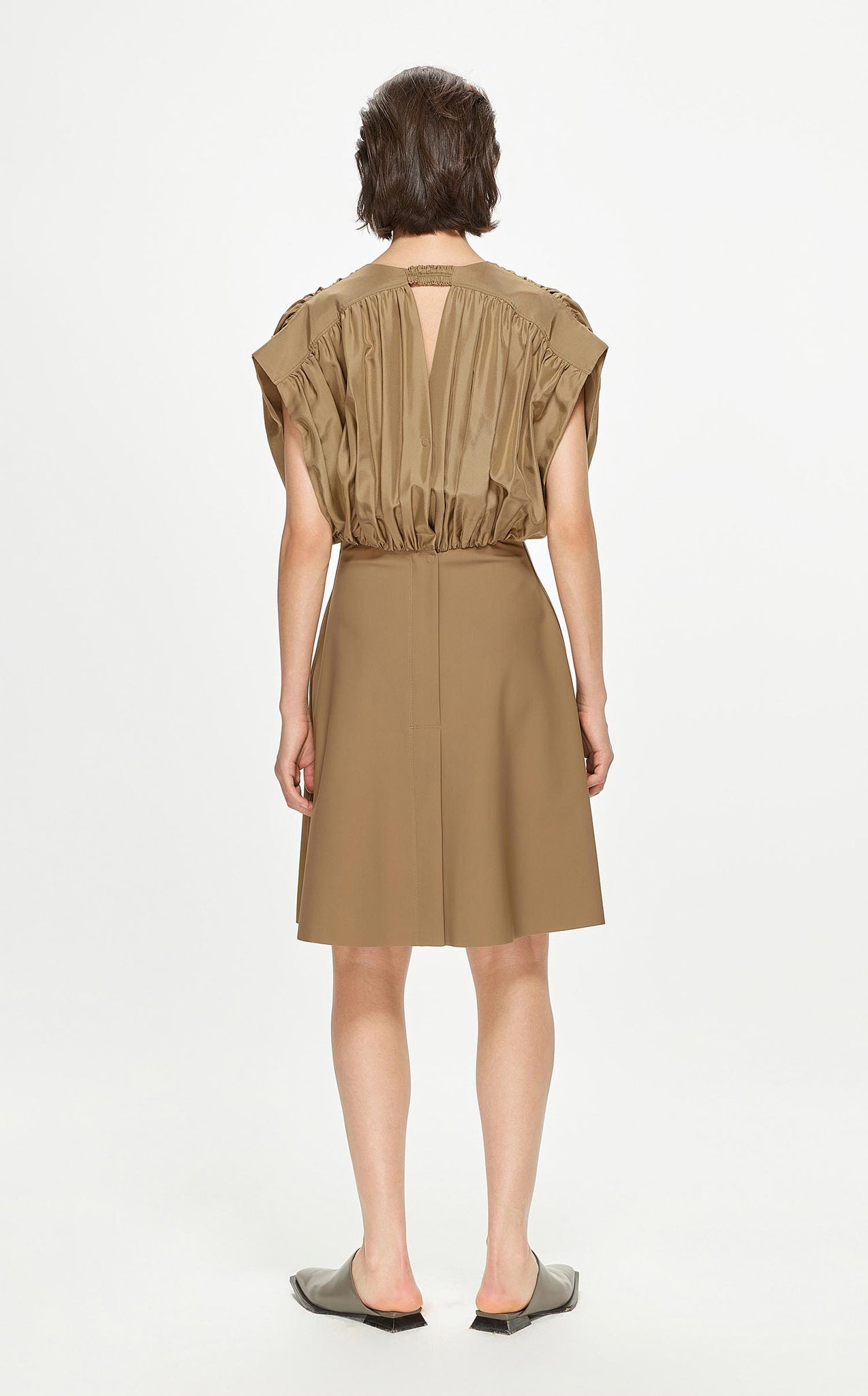 Dresses / JNBY Solid A-Line Sleeveless Dress