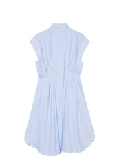 Dresses / JNBY Solid Shirt Style Cotton Sleeveless Dress