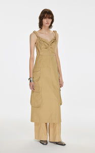 Dresses / JNBY Large Pocket Strappy Dress (100% Cotton)