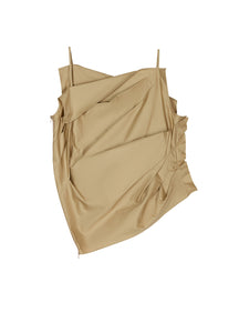 Vest / JNBY Pleated Sleeveless Irregular Suspenders（100% cotton）