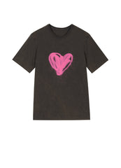 T-shirt / JNBY Love Print Short-sleeve T-shirt (100% cotton)