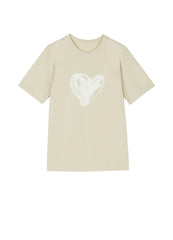 T-shirt / JNBY Love Print Short-sleeve T-shirt (100% cotton)