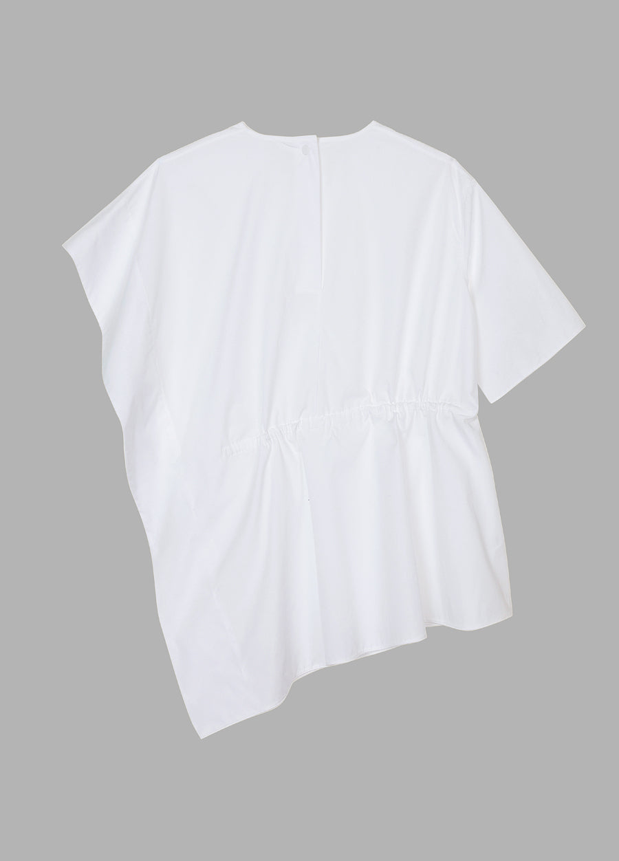 Shirt / JNBY  Asymmetric Design Round Neck Short-sleeve Shirt(100% cotton)