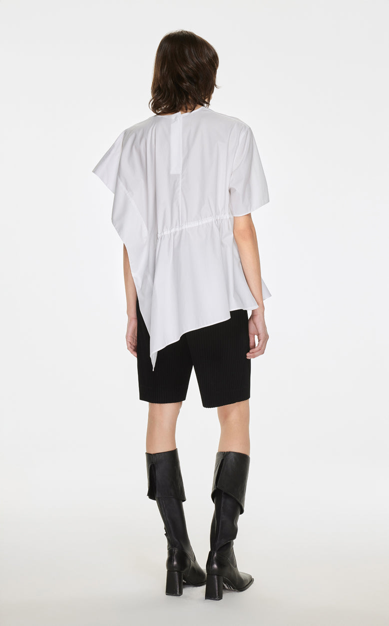 Shirt / JNBY  Asymmetric Design Round Neck Short-sleeve Shirt(100% cotton)