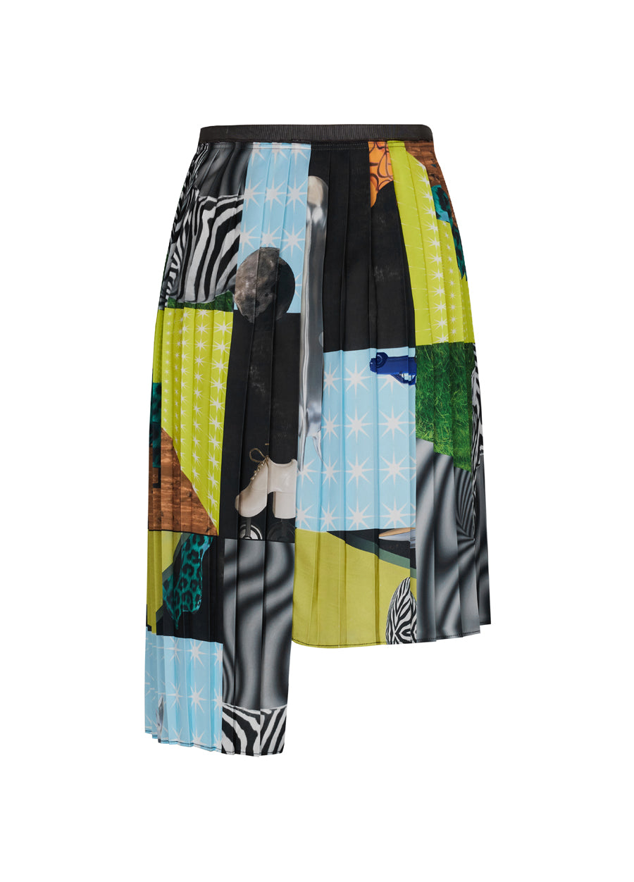 Skirt / JNBY Multi-element Stitching Cotton Irregular Skirt（100% cotton）
