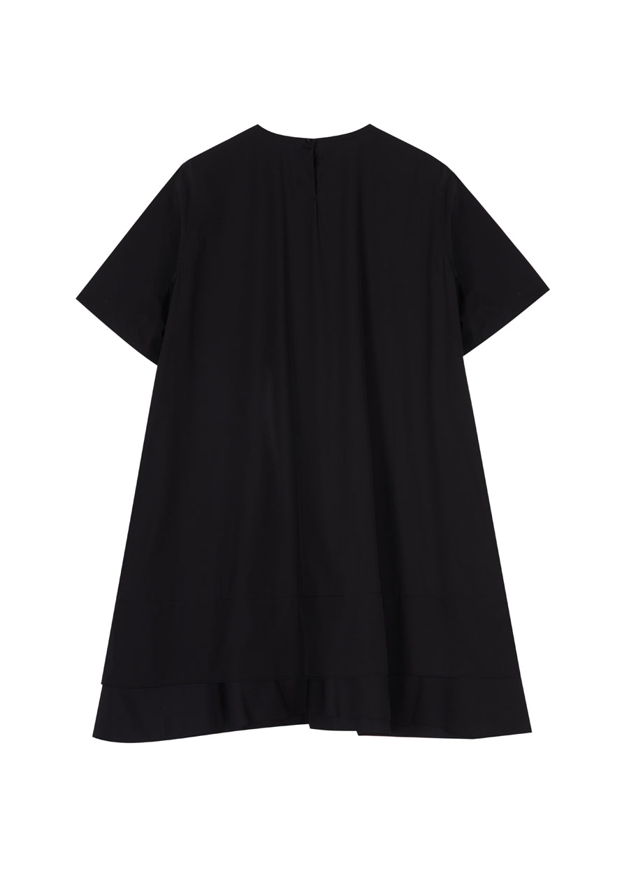 Dress / JNBY Oversize Round neck Short-sleeved Dress(100% cotton)