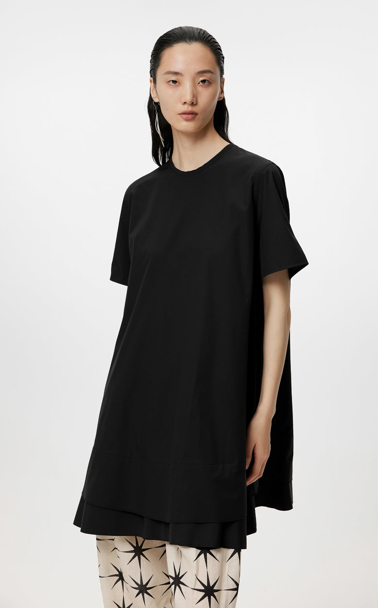 Dress / JNBY Oversize Round neck Short-sleeved Dress(100% cotton)